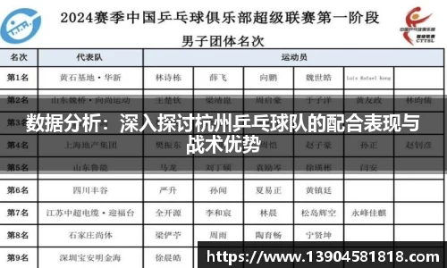数据分析：深入探讨杭州乒乓球队的配合表现与战术优势