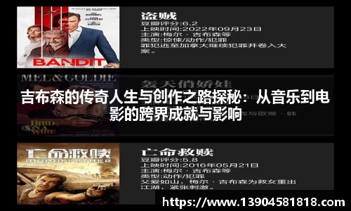 吉布森的传奇人生与创作之路探秘：从音乐到电影的跨界成就与影响