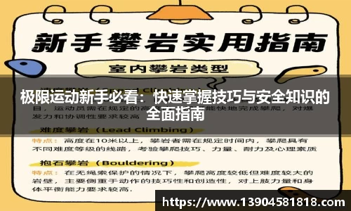 极限运动新手必看：快速掌握技巧与安全知识的全面指南
